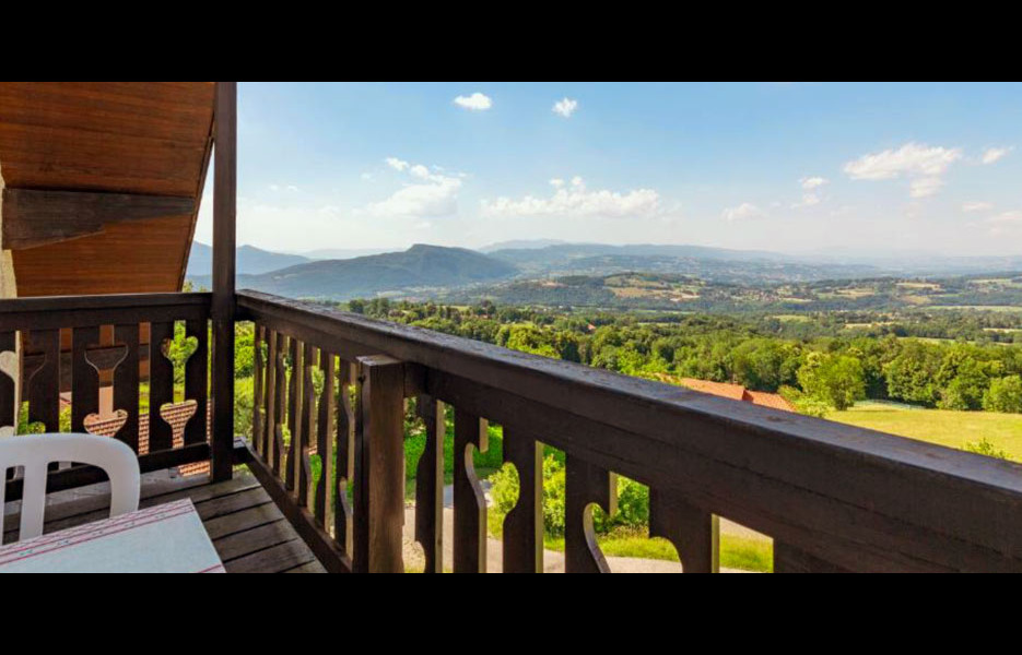Gîte Le Pré Charville - Activités & Loisirs Balcon et vue sur les montagnes