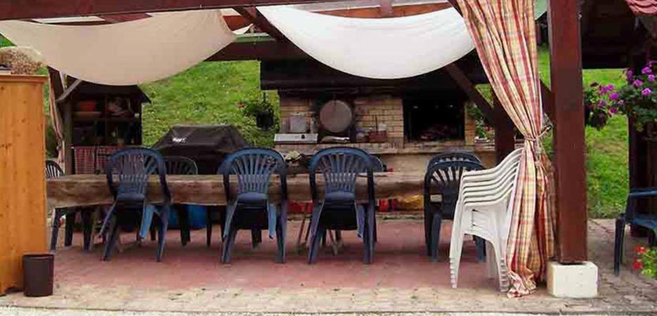 Gîte Le Pré Charville - Activités & Loisirs Cuisine extérieure et son four à pain