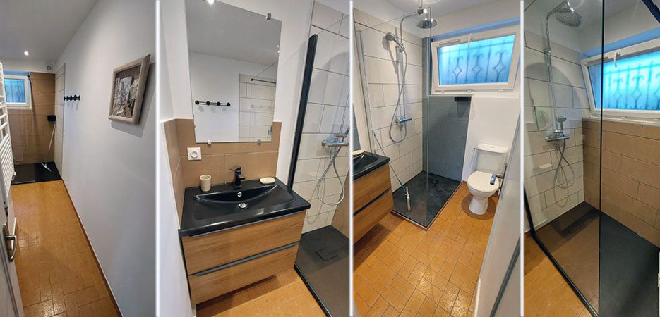 Gîte Le Pré Charville - Activités & Loisirs Salle de bain, douche italienne 180x90