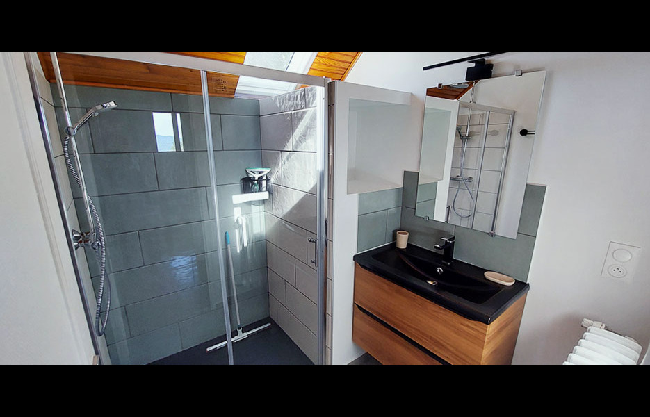Gîte Le Pré Charville - Activités & Loisirs Salle de bain, douche italienne 120x90